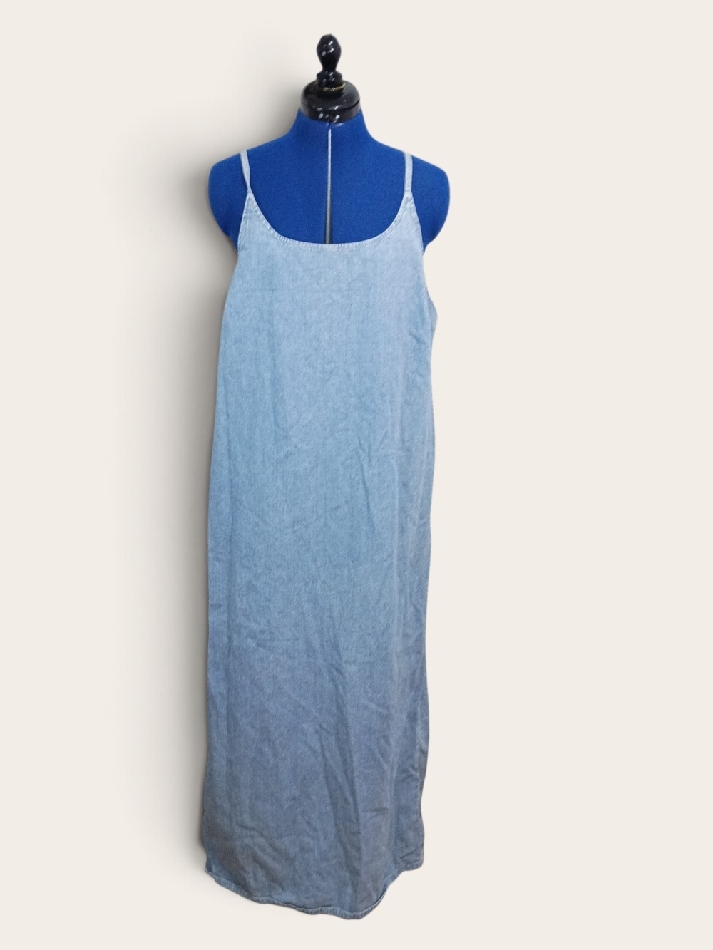 Vintage Old Navy Denim Maxi Dress XL Y2K